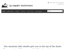 Tablet Screenshot of cyclepathoutfitters.com